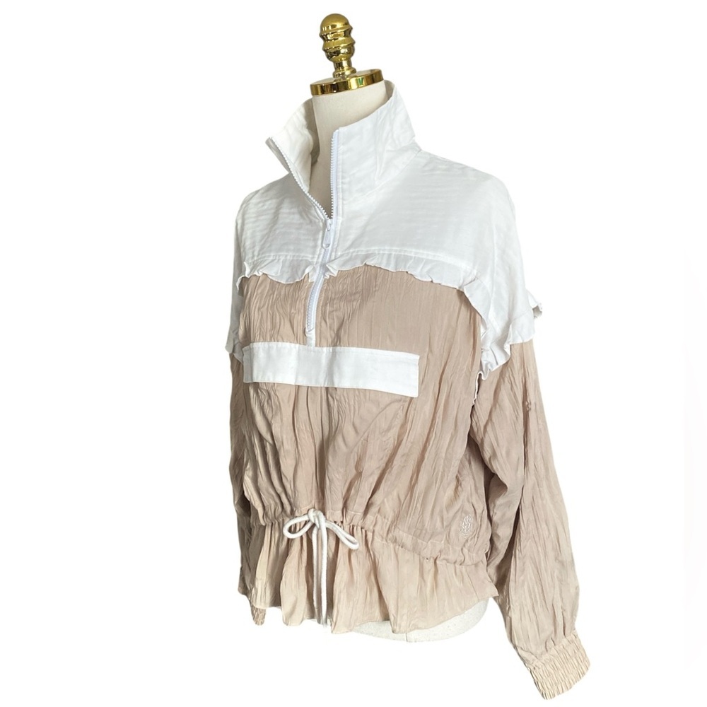 Free People Movement Let's Go Out Crinkled Outdoors Sporty Pullover Jacket S View 6